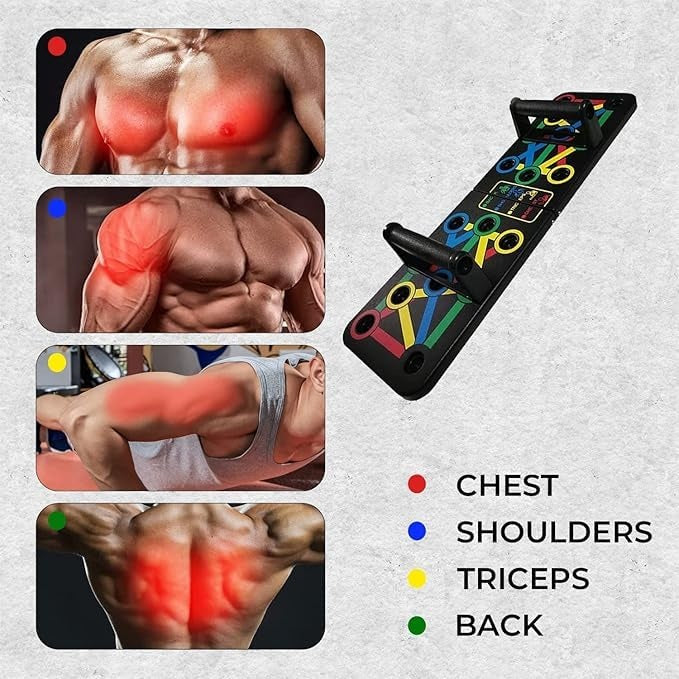 15-in-1 Push-Up Board – Full Body Home Workout System