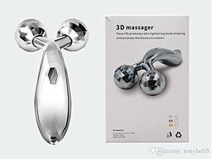 3D Stainless Steel Body Massager – Deep Muscle Relief Roller