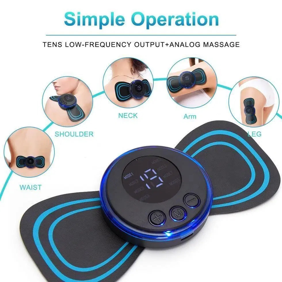 8-Mode Electric Body Massager – 19 Intensity Levels (Rechargeable)